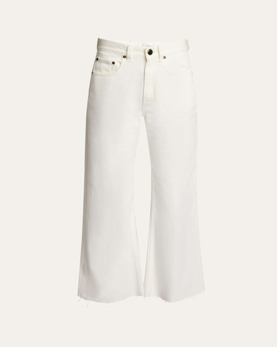 High-Rise Wide-Leg Crop Jeans